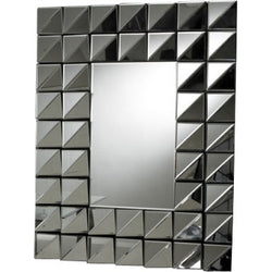 Multi-Faceted Angled Border Wall Mirror