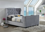 Majestic Chesterfield Upholstered Sleigh Bed-Sleigh Bed-Chic Concept