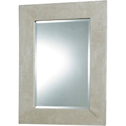 Cream Suede Frame Mirror