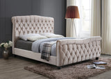Duchess Chesterfield Upholstered Sleigh Bed-Sleigh Bed-Chic Concept