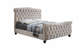 Duchess Chesterfield Upholstered Sleigh Bed