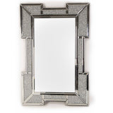 Glitz Mirrored Diamante Bevelled Glass Wall Mirror-Mirrored Furniture-Chic Concept
