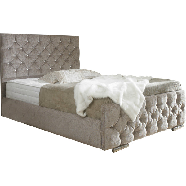 Lillian Chesterfield Sleigh Bed