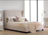 Regal Wing Chesterfield Sleigh Bed